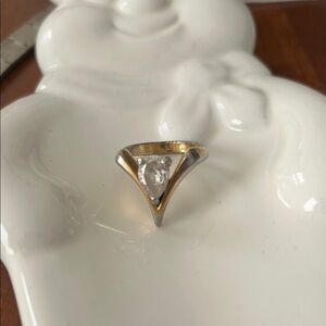 Elegant Gold toned women’s Statement ring